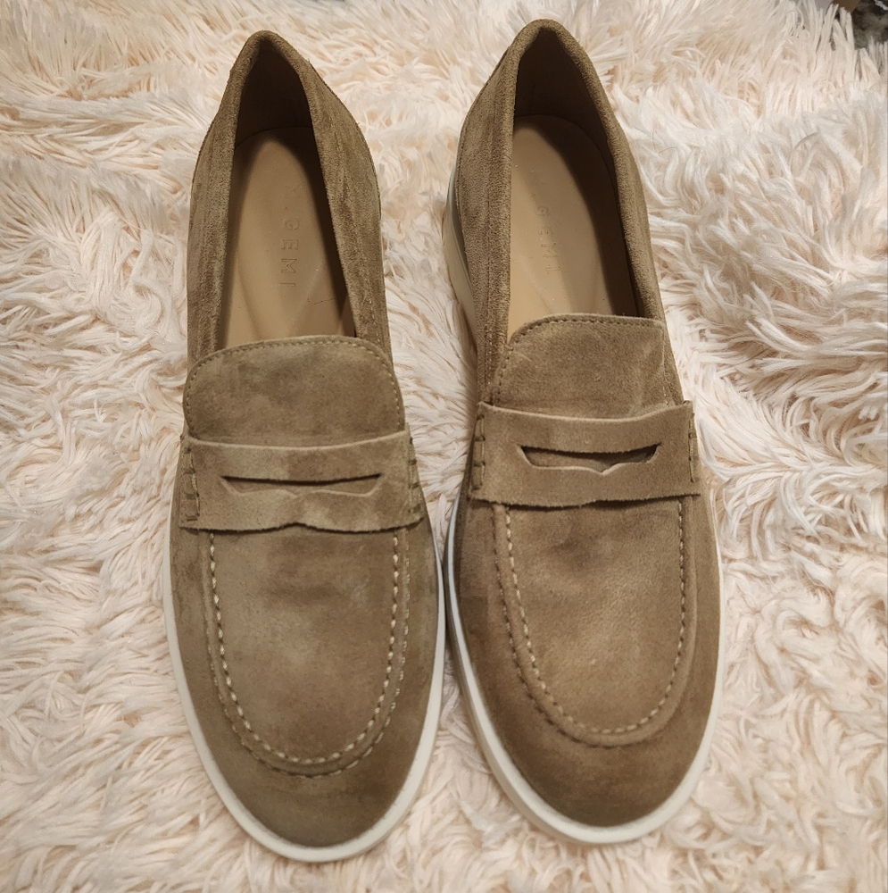M. Gemi Tan Suede Loafers